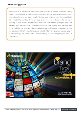 Digital Marketing Agency In Lahore | navico ads