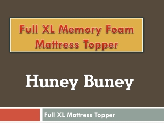 Full XL Memory Foam Mattress Topper