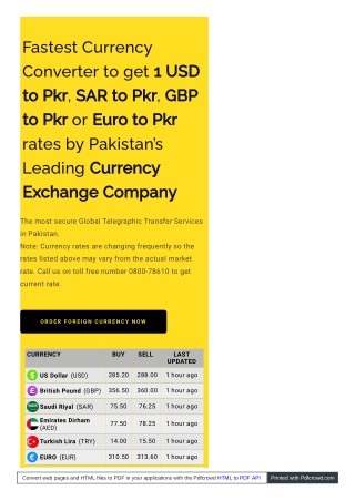 1 usd to pkr _linke xchange