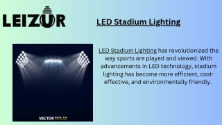 LED Stadium Lighting