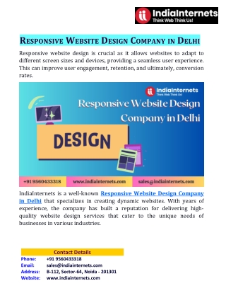 Responsive Website Design Company in Delhi