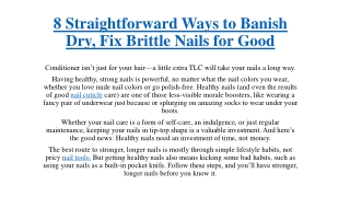 8 Straightforward Ways to Banish Dry, Fix