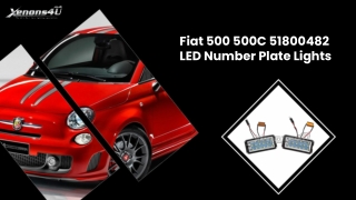Fiat 500C Number Plate Lights