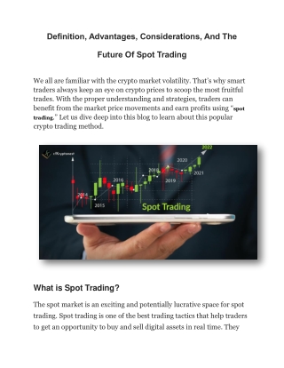 spot trading