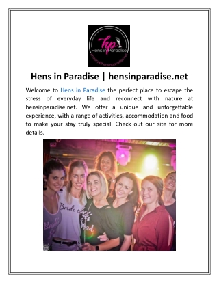 Hens in Paradise | hensinparadise.net