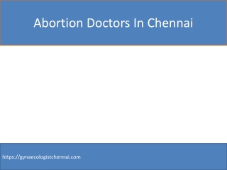 gynecologist doctor in chennai