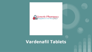 Vardenafil Tablets