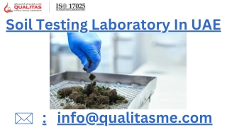 Soil Testing Laboratory In UAE