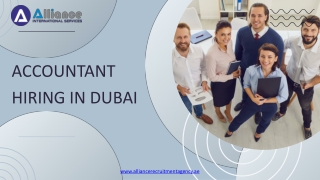 Accountant Hiring in Dubai