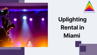 Uplighting Rental in Miami