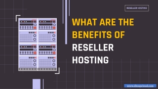 WHAT ARE THE BENEFITS OF RESELLER HOSTING