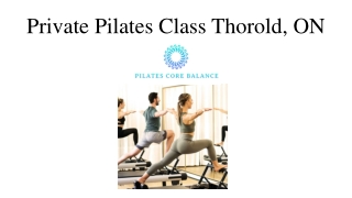 Private Pilates Class Thorold, ON