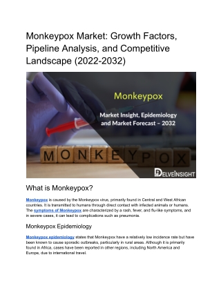 Monkeypox Market