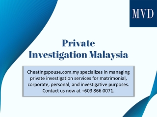 Private Investigation Malaysia