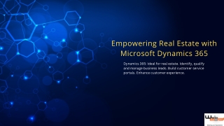 Empowering Real Estate with Microsoft Dynamics 365
