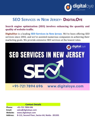 SEO Services in New Jersey