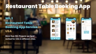 Restaurant Reservation Apps Development Services | Restaurant Table Booking App