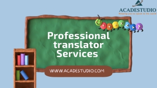 Professional translator Services