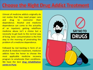 Drug Rehabilitation Centre in Pune