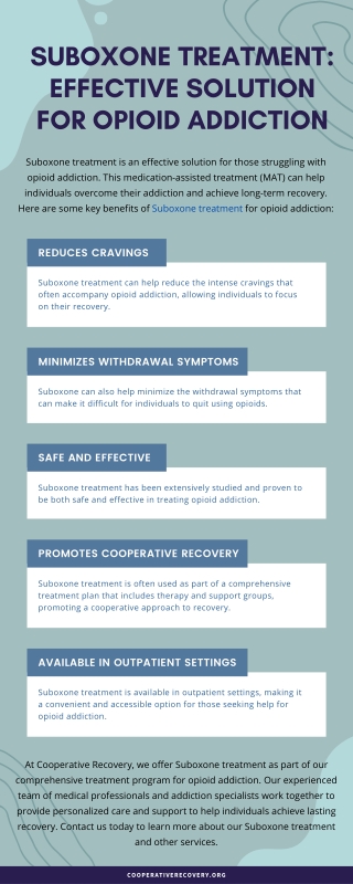 Suboxone Treatment: Effective Solution For Opioid Addiction