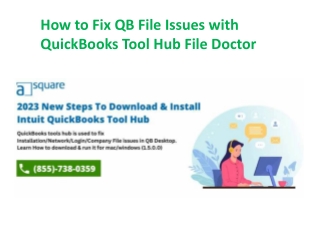 How to Fix QB File Issues with QuickBooks Tool Hub File Doctor