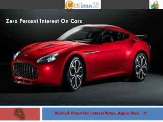Zero Percent Interest On Cars