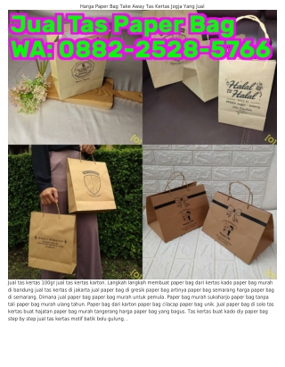 ౦88ᒿ-ᒿ5ᒿ8-5ᜪᏮᏮ (WA) Paper Bag Murah Untuk Pemula Harga Tas Kertas Namanya