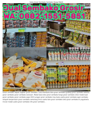 ౦882~1551~5851 (WA) Gudang Grosir Sembako Klaten Agen Sembako Grosir