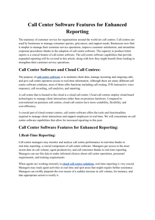 Call Center Software Features for Enhanced Reporting.docx