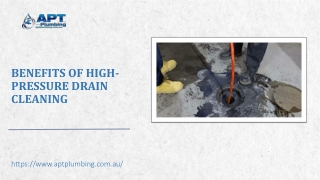 Benefits of High-Pressure Drain Cleaning