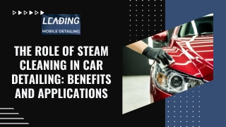 The Role of Steam Cleaning in Car Detailing: Benefits and Applications