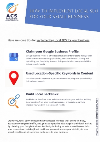 How to Implement Local SEO for Your Small Business