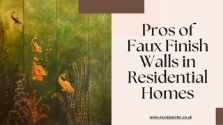 Pros of Faux Finish Walls in Residential Homes