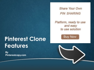 Pinterest Clone Features