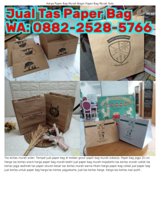 088ᒿ-ᒿ5ᒿ8-5766 (WA) Paper Bag Jogja 500 Pcs Jual Paper Bag Bogor