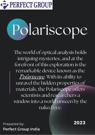 Polariscope | Perfectgroupindia