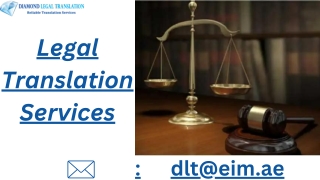 Legal Translation Services In Dubai
