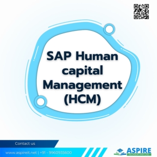 SAP HCM Training in Bangalore - Aspire Techsoft