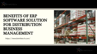 Benefits of ERP Software Solution for Distribution Business Management