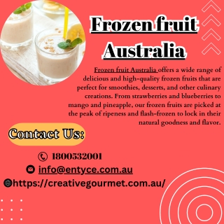 Frozen fruit Australia