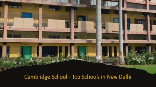 Top Schools In New Delhi