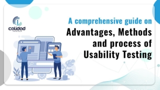 A comprehensive guide on advantages, methods, and process of Usability Testing