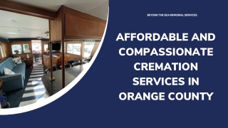 Affordable and Compassionate Cremation Services in Orange County