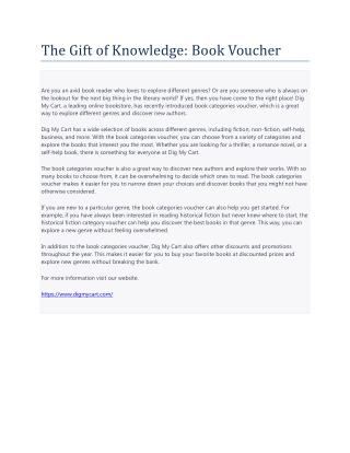 The Gift of Knowledge pdf