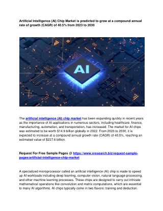 Artificial Intelligence (AI) Chip Market