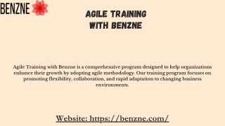 Agile Training with Benzne