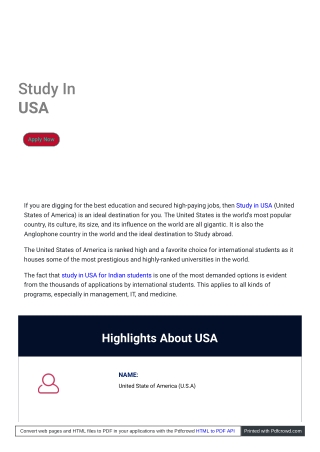 Study In USA - Affinityeducation