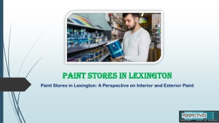Paint store in Lexington