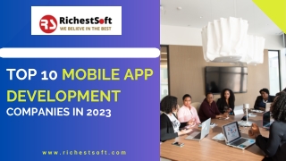 Best Mobile App Development Companies in India 2023