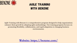 Agile Training with Benzne